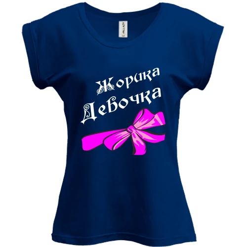 Футболка женская PANI, синий, Жоркина Девочка