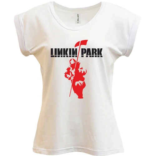 Футболка жіноча PANI, Білий, Linkin Park (3)