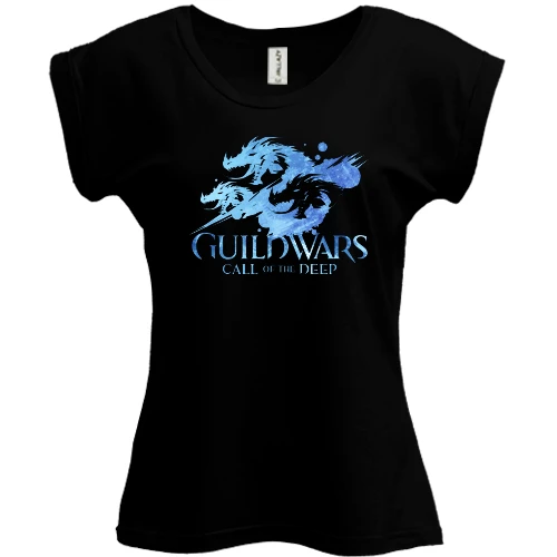 Футболка женская PANI, Черный, Guild Wars 2 Call of the Deep