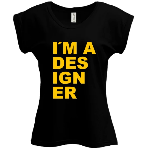 Футболка жіноча PANI для дизайнера "i`m a designer"