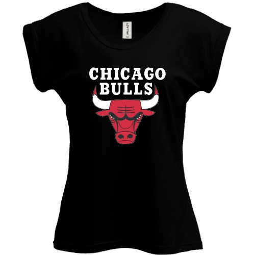Футболка женская PANI, Черный, Chicago bulls