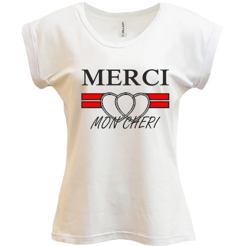 Футболка женская PANI Merci mon cheri