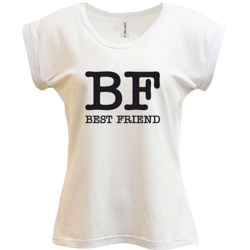 Футболка жіноча PANI, Білий, Best Friend