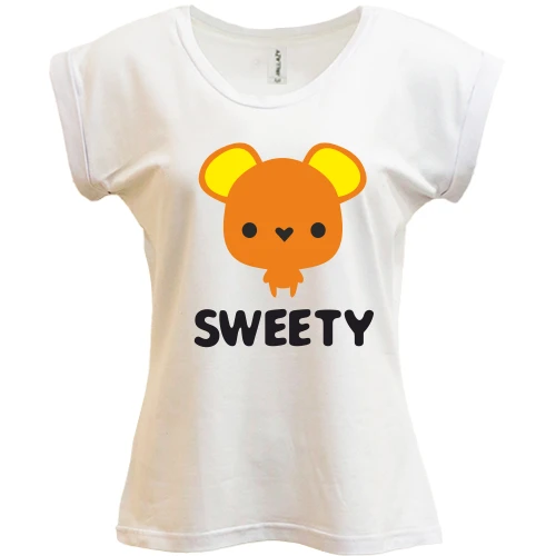 Футболка женская PANI, Белый, SWEETY