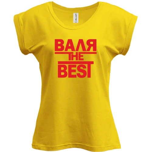 Футболка женская PANI, Желтый, Валя the BEST