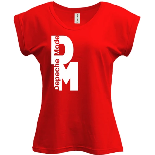Футболка женская PANI, Красный, Depeche Mode white