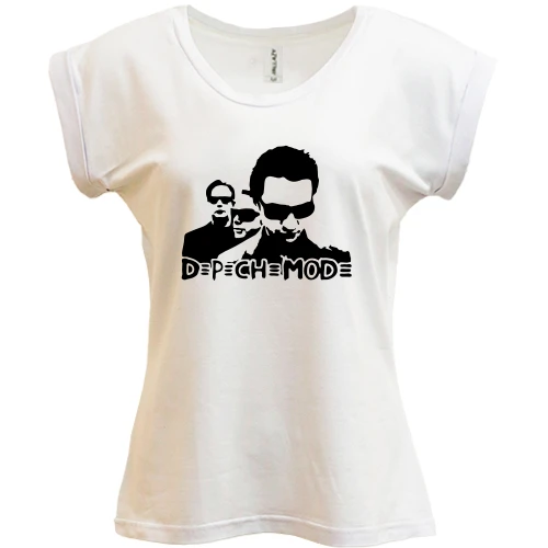Футболка жіноча PANI, Білий, Depeche with glasses
