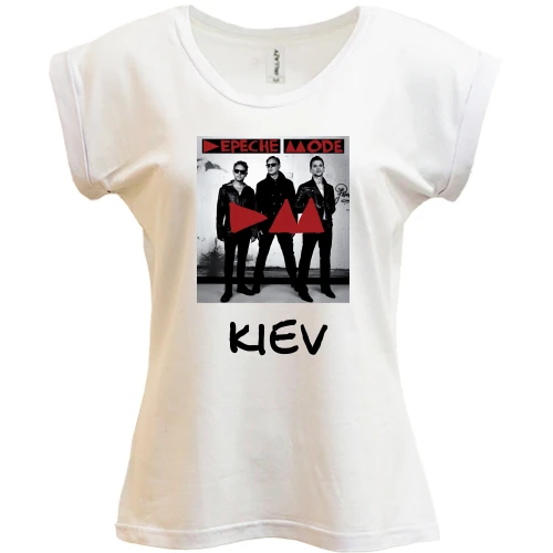 Футболка женская PANI, Белый, Depeche Mode Kyiv