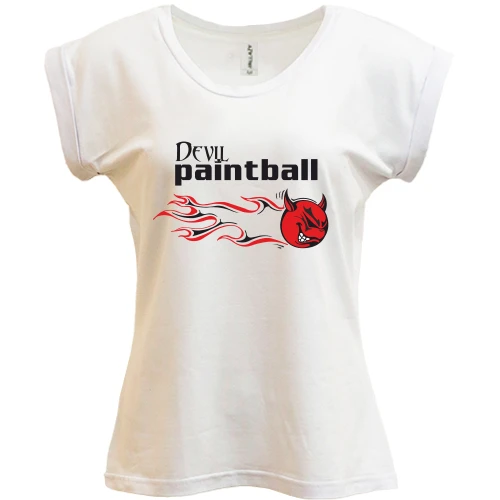Футболка женская PANI, Белый, Devil paintball