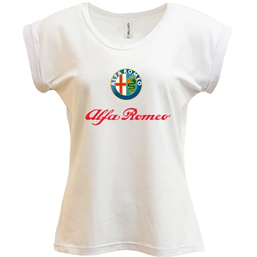 Футболка жіноча PANI, Білий, Alfa Romeo