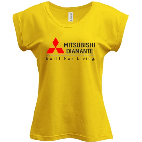 Футболка женская PANI, Желтый, Mitsubishi Diamant