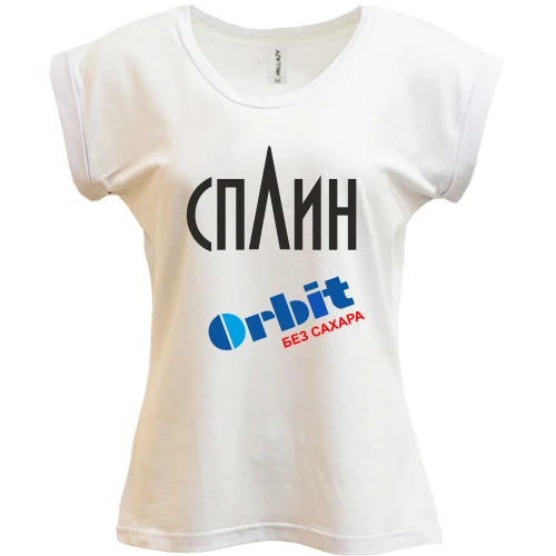 Футболка жіноча PANI, Білий, Сплін (Орбіт без цукру)