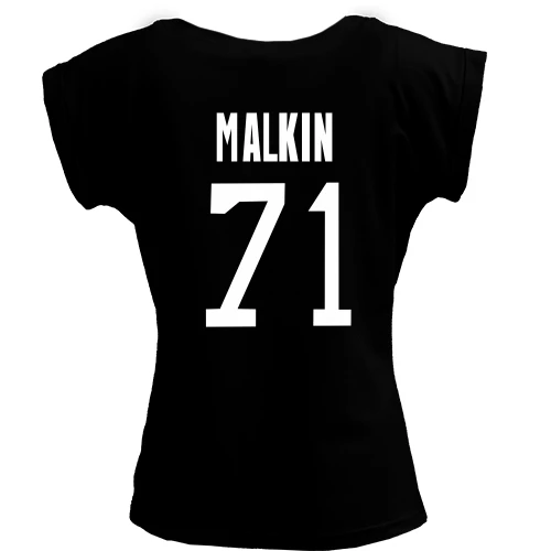 Футболка женская PANI, черный, Evgeni Malkin