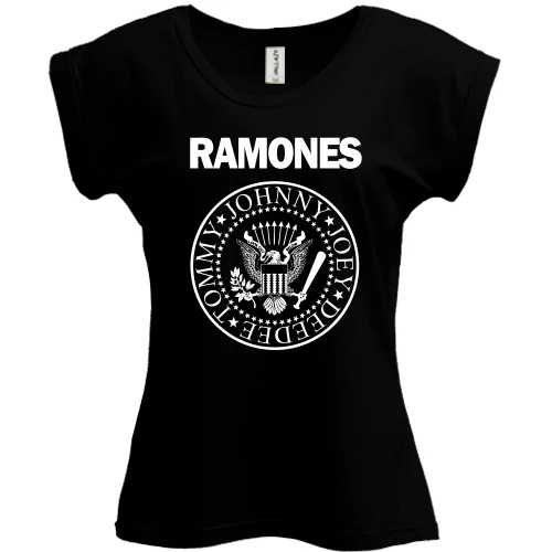 Футболка жіноча PANI, Чорний, Ramones