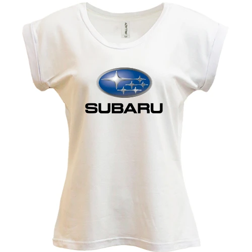 Футболка женская PANI с лого Subaru
