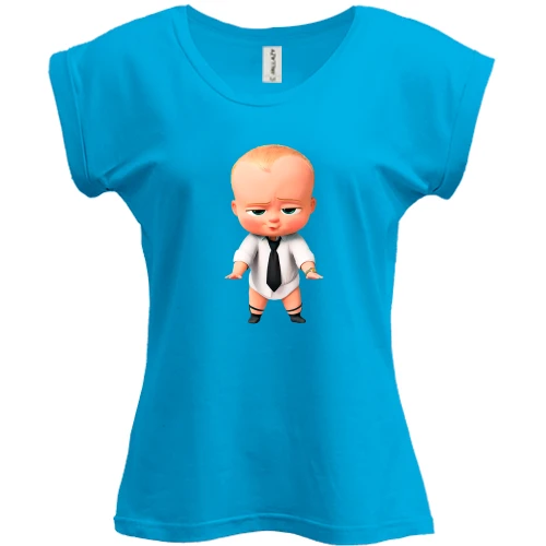 Футболка женская PANI, Белый, с Боссом-Молокососом