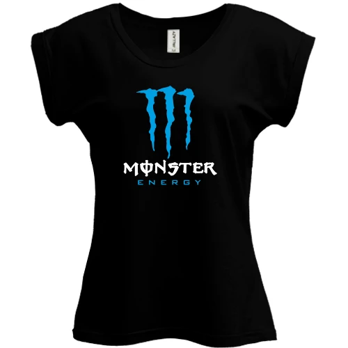 Футболка жіноча PANI, Чорний, Monster energy (blue)