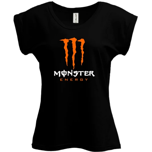 Футболка женская PANI, Черный, Monster energy (orange)