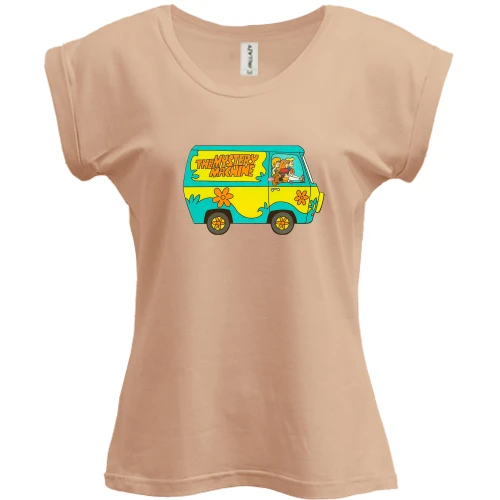 Футболка жіноча PANI, Чорний, The Mystery Machine