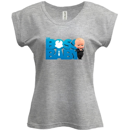 Футболка женская PANI, серый меланж, Baby Boss