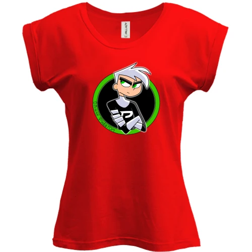Футболка женская PANI, Красный, с Danny Phantom