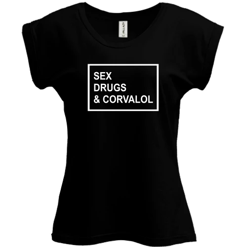 Футболка жіноча PANI Sex drugs & corvalol