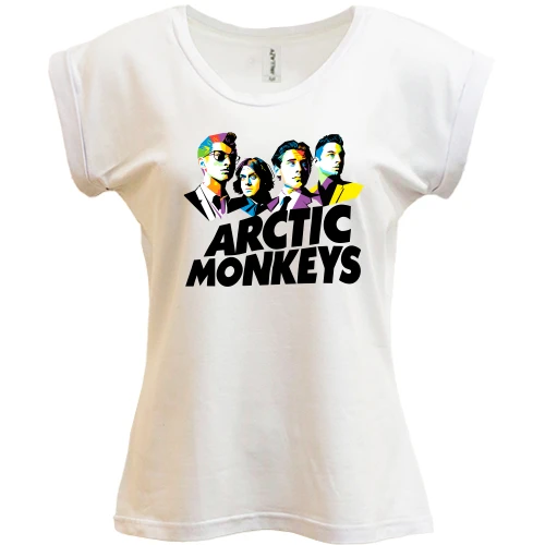 Футболка женская PANI, Белый, Arctic monkeys (АРТ)