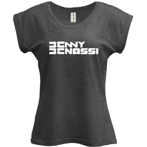 Футболка жіноча PANI, Сірий меланж, Benny Benassi