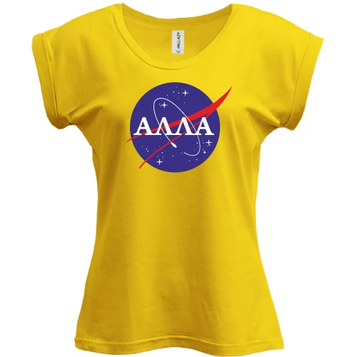Футболка жіноча PANI, Жовтий, Алла (NASA Style)
