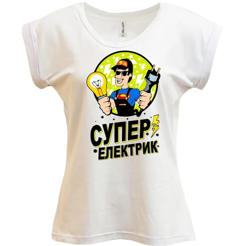 Футболка жіноча PANI, Білий, Супер електрик