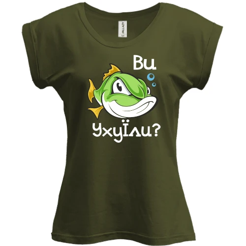 Футболка жіноча PANI, Хакі, Ви уху їли? (2)