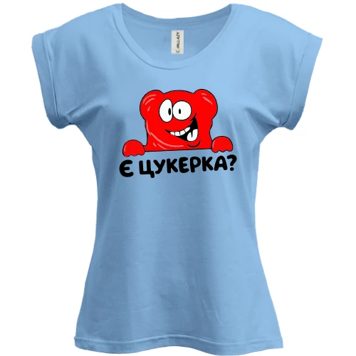 Футболка жіноча PANI "Є цукерка?"