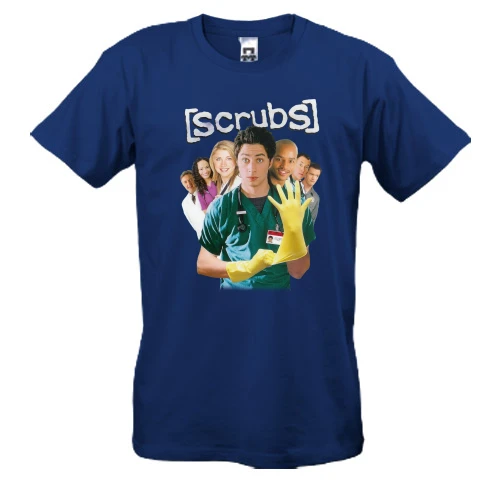 Мужская футболка, Синий, scrubs (Клиника)