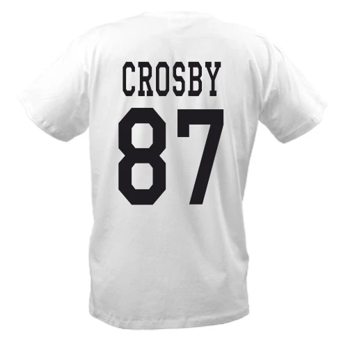 Чоловіча футболка із прізвищем CROSBY та ігровим номером 87