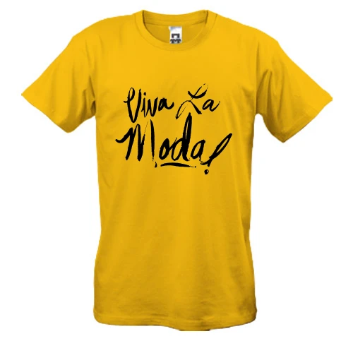 Чоловіча футболка, Жовтий, Viva la moda