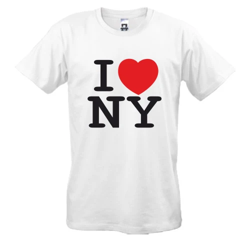 Чоловіча футболка I Love NY - Я люблю Нью-Йорк