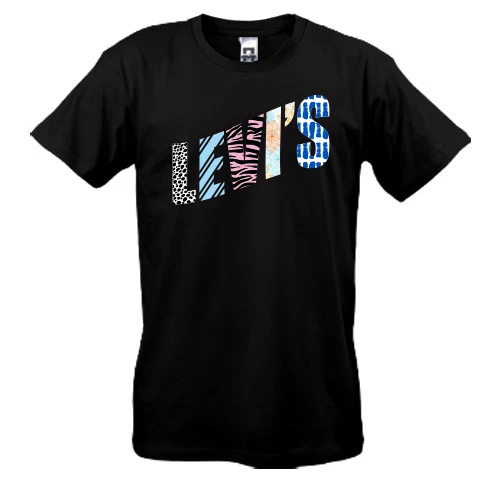 Чоловіча футболка, Чорний, з розмальованим логотипом Levis