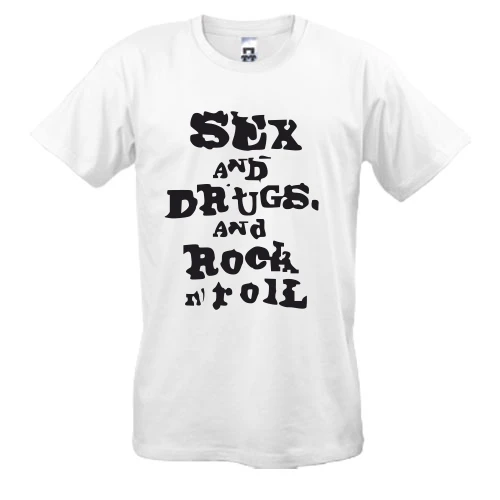 Чоловіча футболка Sex and drugs and rock n roll