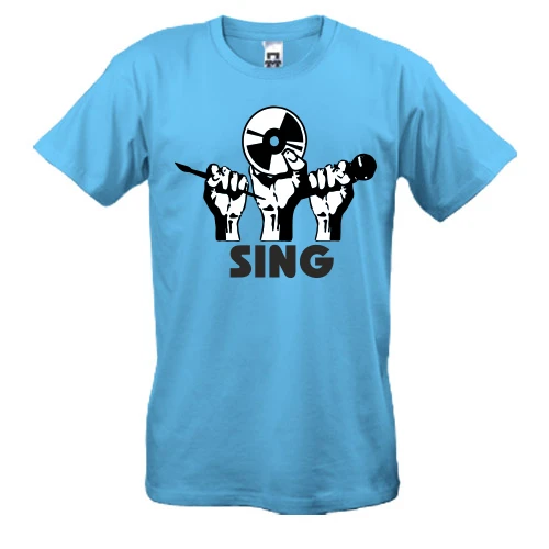 Чоловіча футболка з написом "Sing"