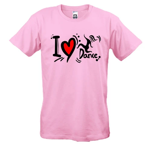 Мужская футболка i love dance