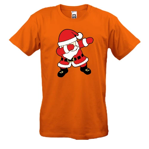 Мужская футболка, Красный, Santa Dab