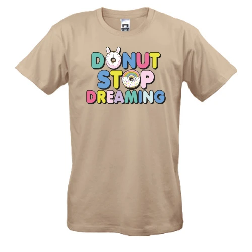Чоловіча футболка, Білий, Donut stop dreaming