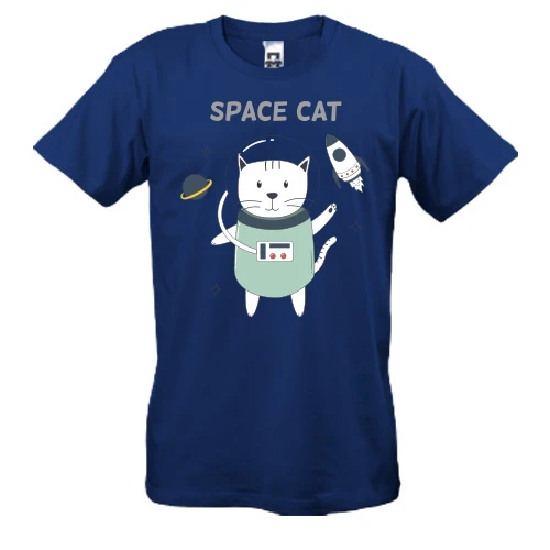 Чоловіча футболка з космічним котом SPACE CAT