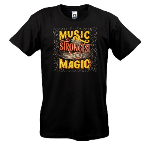 Мужская футболка Music is the Strongest from of Magic