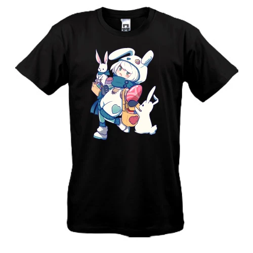 Мужская футболка Anime Bunny