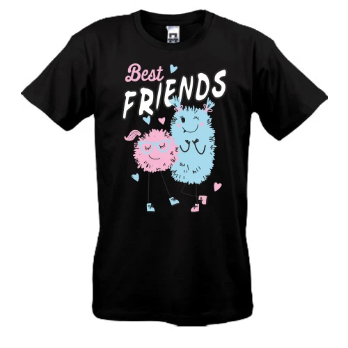 Чоловіча футболка Pink and Blue Best Friends