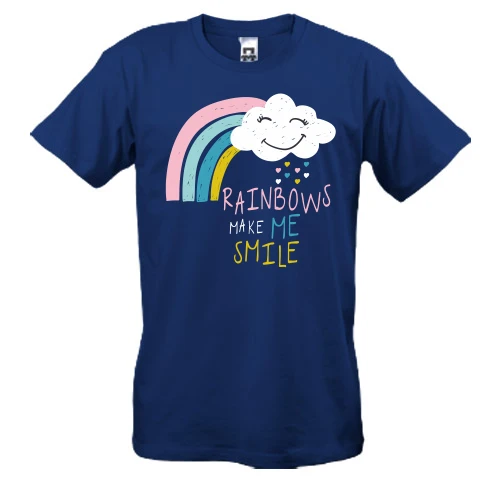 Мужская футболка Rainbows make me Smile