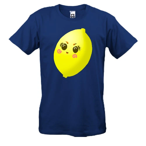 Мужская футболка, Синий, Crazy Lemon