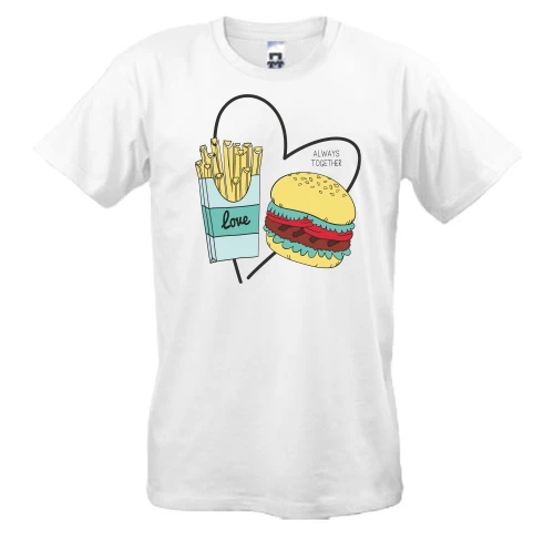 Мужская футболка Love fast food