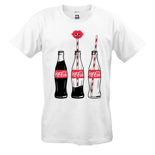 Мужская футболка, Белый, 3 Coca Cola